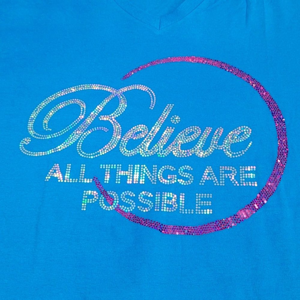 NWT Womans XL Believe T Shirt